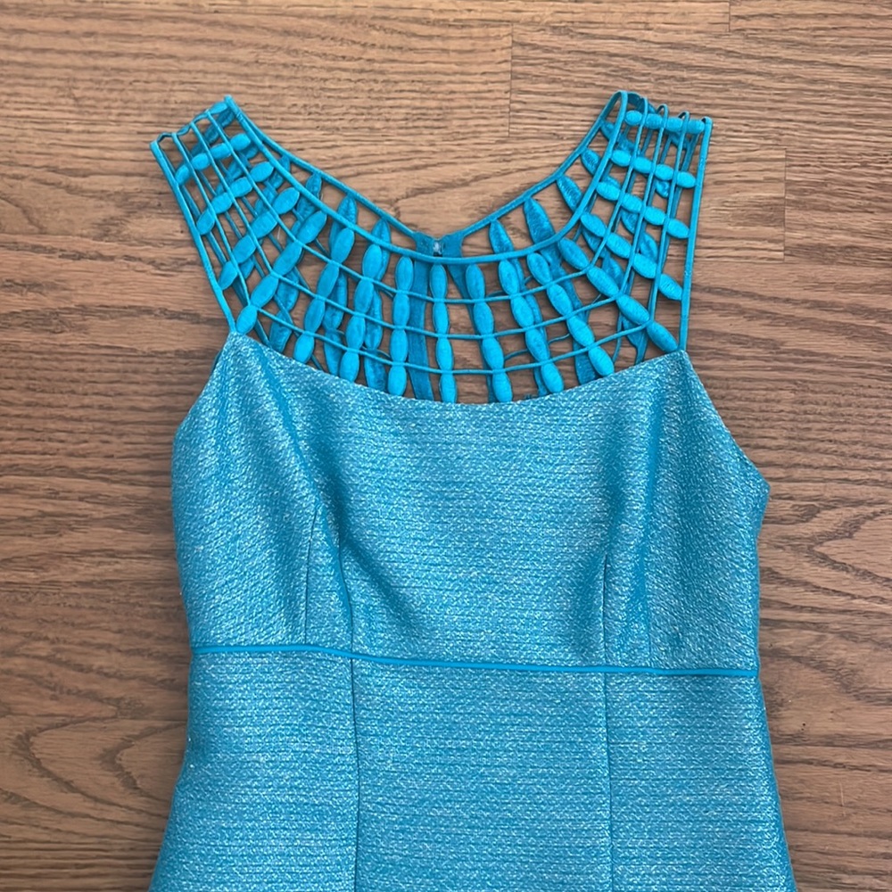 Antonio Melani size 0 Turquoise blue dress - Picture 5 of 8